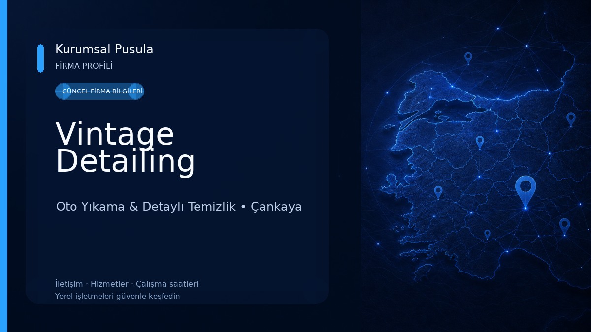 Vintage Detailing Oto Yıkama & Detaylı Temizlik