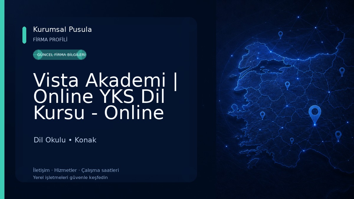 Vista Akademi | Online YKS Dil Kursu - Online YDT Kursu 