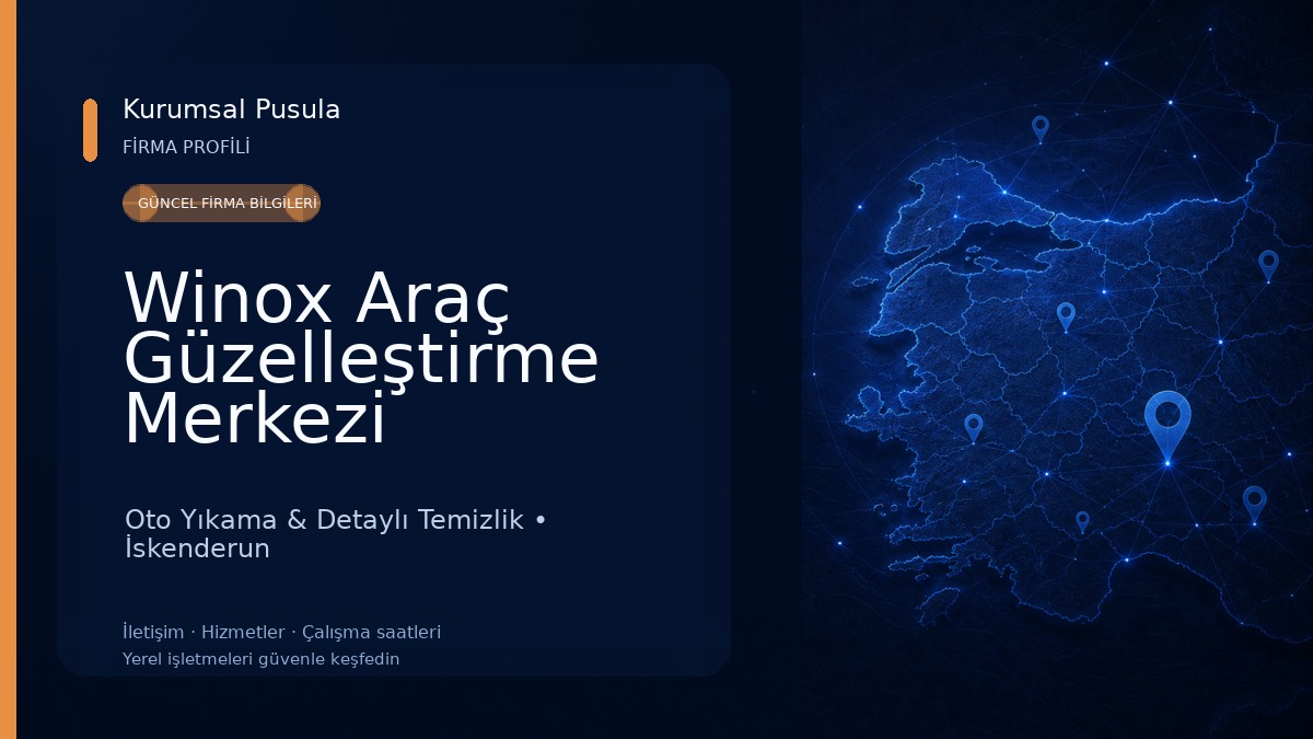 Winox Araç Güzelleştirme Merkezi Oto Yıkama & Detaylı Temizlik
